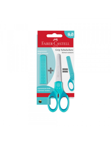 Makaze Faber Castell Grip turquise 181554 Makaze Faber Castell Grip turquise 181554