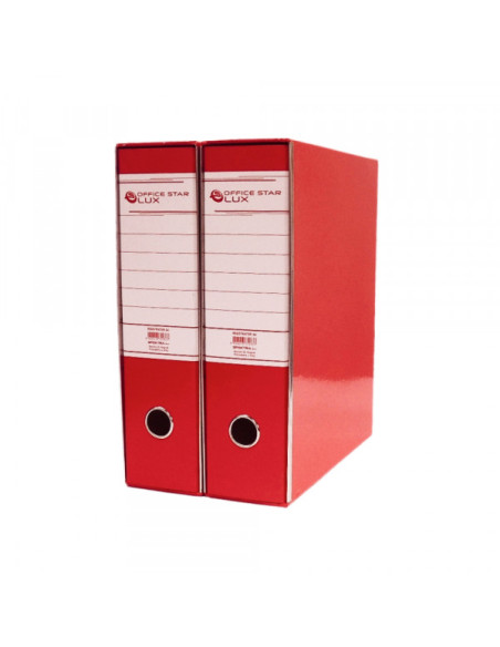 Registrator A4 sa metalnim ojačanjem plastificiran crveni široki