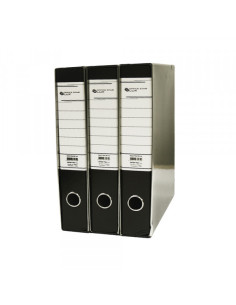 Registrator A4 sa metalnim ojačanjem plastificiran crni uski