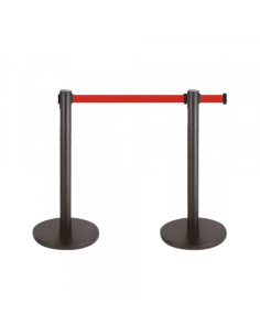 Stub barijera AM 7570 crni, 90cm sa trakom 2,5m 2