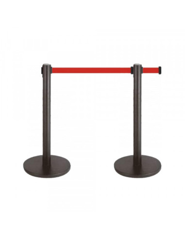 Stub barijera AM 7570 crni, 90cm sa trakom 2,5m