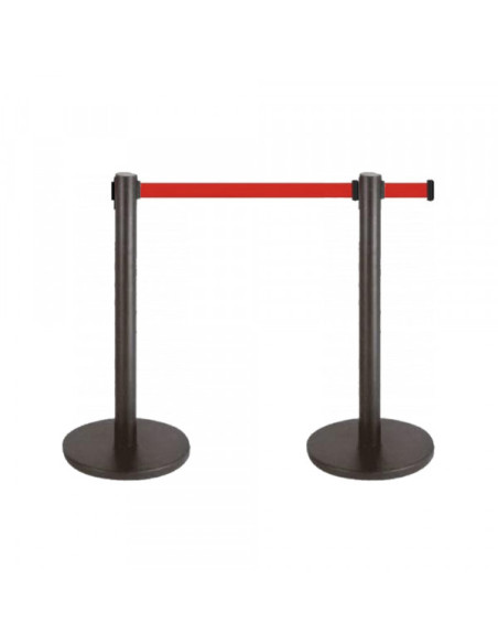 Stub barijera AM 7570 crni, 90cm sa trakom 2,5m Stub barijera AM 7570 crni, 90cm sa trakom 2,5m