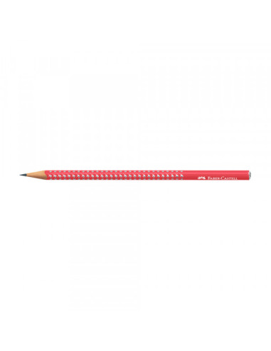 Grafitna olovka Faber Castel GRIP HB Sparkle candy cane red 118240