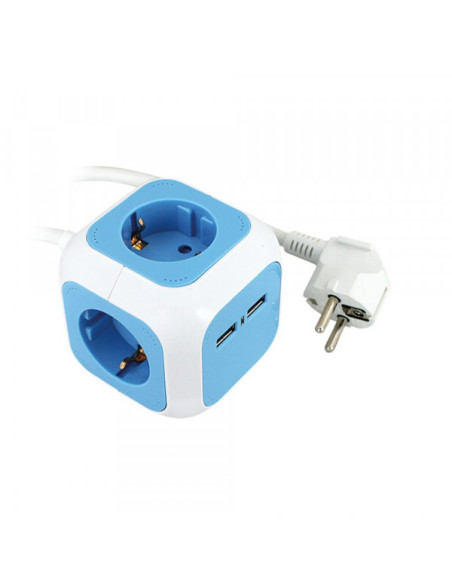 Produžni kabl COMMEL KOCKA 1.4m, 4 utičnice, 2 usb