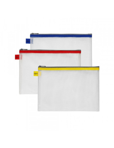 Fascikla sa zipom Snopake EVA Mesh B4, prozirna