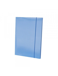 Fascikla plastificirana sa gumicom 600g svetlo plava