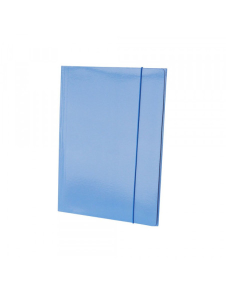 Fascikla plastificirana sa gumicom 600g svetlo plava