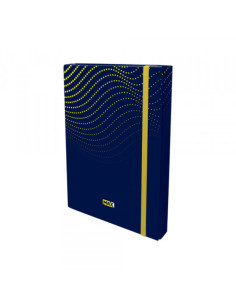 Fascikla OPT Exabox 3cm MAX teget/žuti lastiš