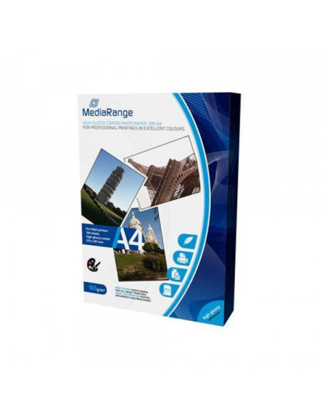 Foto papir A4 160gr/100 Mediarange Glossy Foto papir A4 160gr/100 Mediarange Glossy