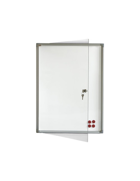 Tabla oglasna 2x3 GS44 bela magnetna sa vratima i ključem 4xA4 / 5...