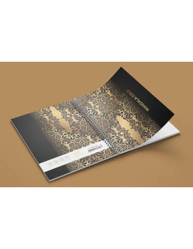 Sveska A4 Mandala gold spirala dikto 100l (HL)