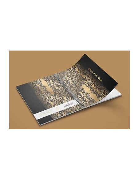 Sveska A4 Mandala gold spirala dikto 100l (HL)
