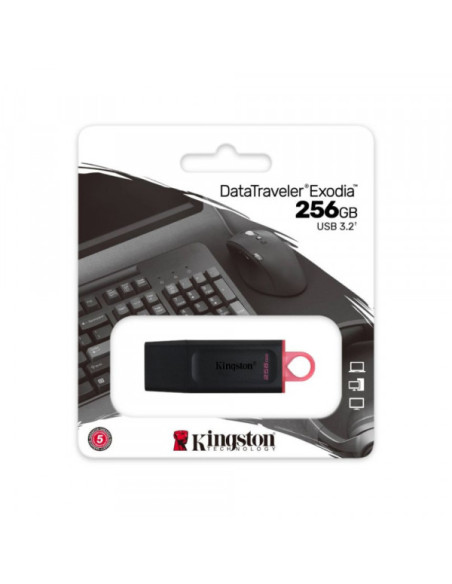 Flash USB 256 GB Kingston 3.2 Exodia DTX/256GB Flash USB 256 GB Kingston 3.2 Exodia DTX/256GB