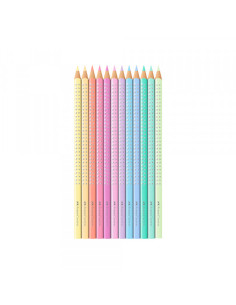 Drvene bojice Faber Castell Grip Sparkle pastel metalna kutija 1/12... 2