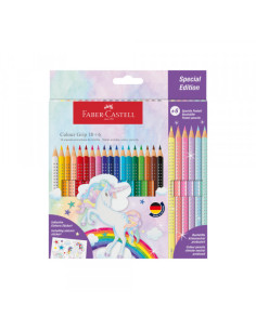 Drvene bojice Faber Castell GRIP 1/18 Unicorn+6 Sparkle pastel 201543