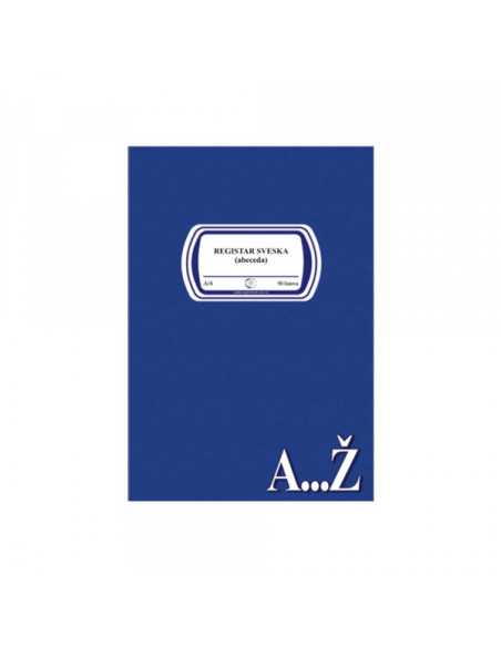 Registar sveska A4/TVR ABC 90