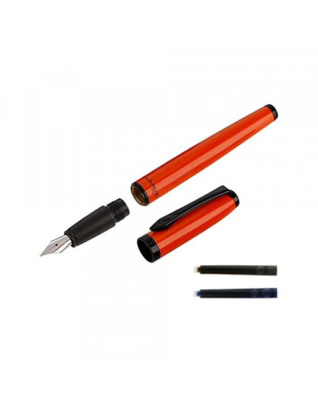 Naliv pero Platignum Studio, oranž, poklon kutija