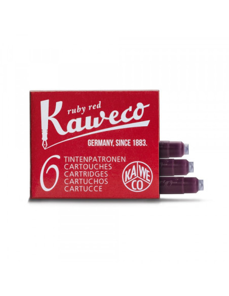 Patrone za naliv pero Kaweco 1/6 Ruby red