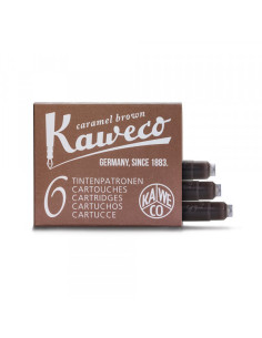 Patrone za naliv pero Kaweco 1/6 Caramel Brown
