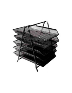 Polica žičana crna 1/5