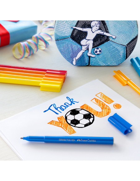 Flomaster set Faber Castell 1/33 Connector Fudbal 155538 Flomaster set Faber Castell 1/33 Connector Fudbal 155538