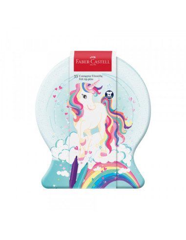 Flomaster set Faber Castell 1/33 Connector Unicorn met. kut. 155544