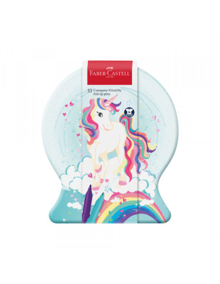 Flomaster set Faber Castell 1/33 Connector Unicorn met. kut. 155544 Flomaster set Faber Castell 1/33 Connector Unicorn met. kut. 155544