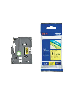 TZe-611 crna na žuto 6mm