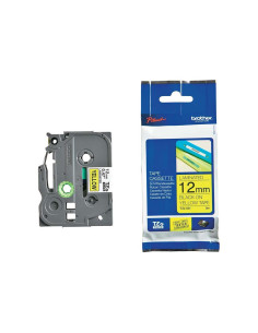 TZe-631 crna na žuto 12mm