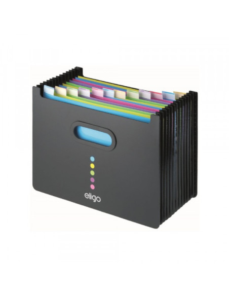 Stoni organajzer 13 pregrada Snopake Eligo, landscape, crni Stoni organajzer 13 pregrada Snopake Eligo, landscape, crni