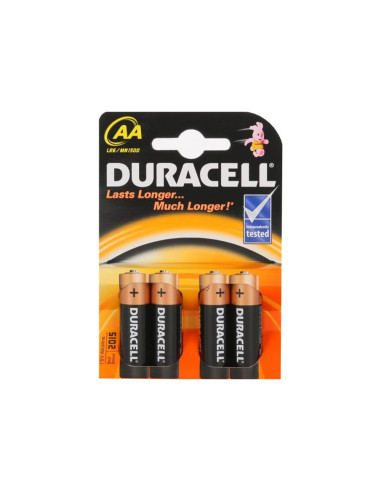 Baterija LR 6 alkalna Duracell AA 1/4 blister