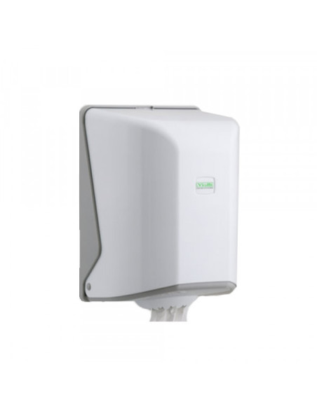 Dispenzer za ubrus u rolni sa centralnim izvlačenjem VIALLI OG1 beli Dispenzer za ubrus u rolni sa centralnim izvlačenjem VIALLI OG1 beli