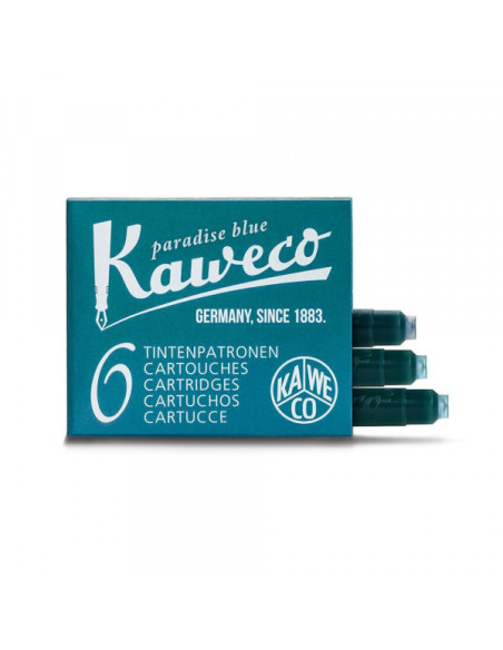 Patrone za naliv pero Kaweco 1/6 Paradise blue
