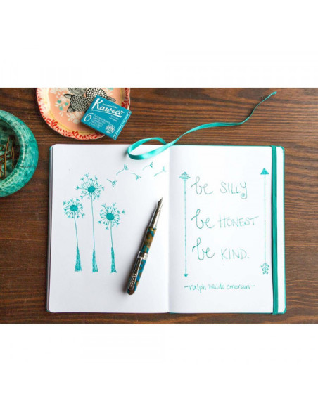 Patrone za naliv pero Kaweco 1/6 Paradise blue