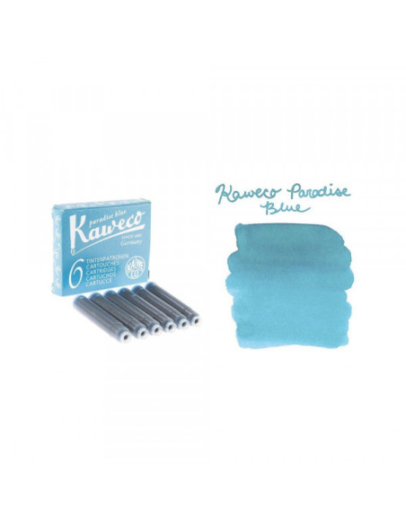 Patrone za naliv pero Kaweco 1/6 Paradise blue