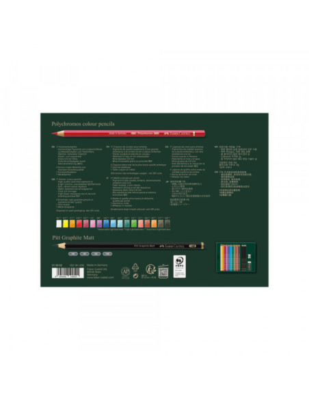 Drvene Bojice Faber Castell Polychromos 1/23 + pitt graph mat 210052