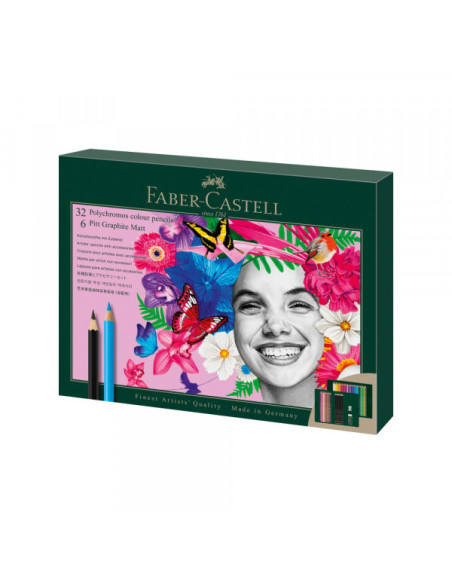 Drvene Bojice Faber Castell Polychromos 1/40 + pitt graph mat 210053