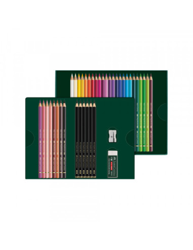 Drvene Bojice Faber Castell Polychromos 1/40 + pitt graph mat 210053