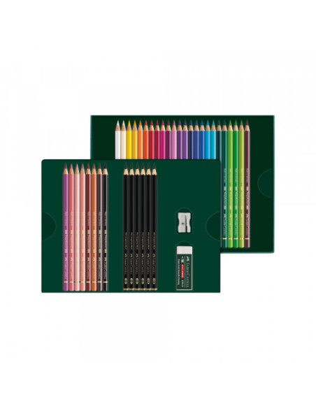 Drvene Bojice Faber Castell Polychromos 1/40 + pitt graph mat 210053