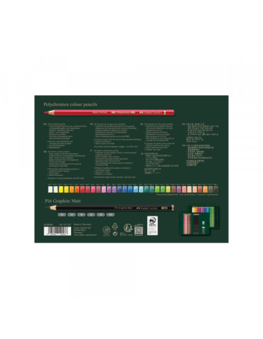 Drvene Bojice Faber Castell Polychromos 1/40 + pitt graph mat 210053