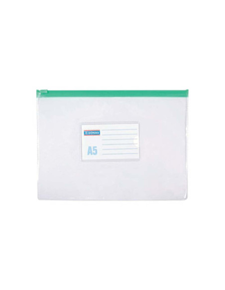Fascikla zip Donau PVC providna A5