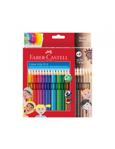 Drvene bojice Faber Castell GRIP Skin Tones 1/18+6 112819
