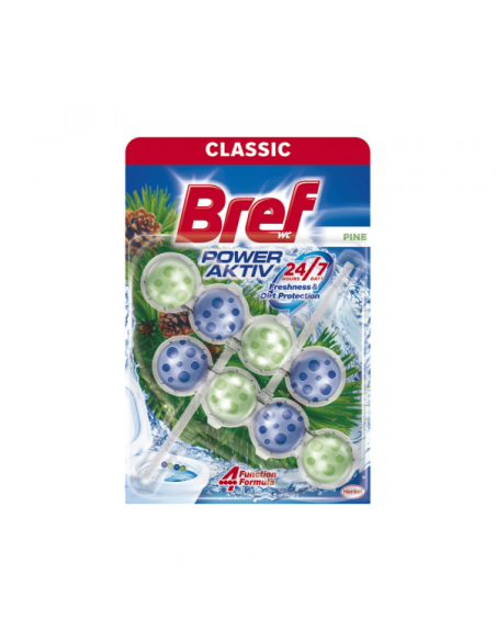 Osveživač za WC šolju Bref kuglice 2x50g 2/1 pine