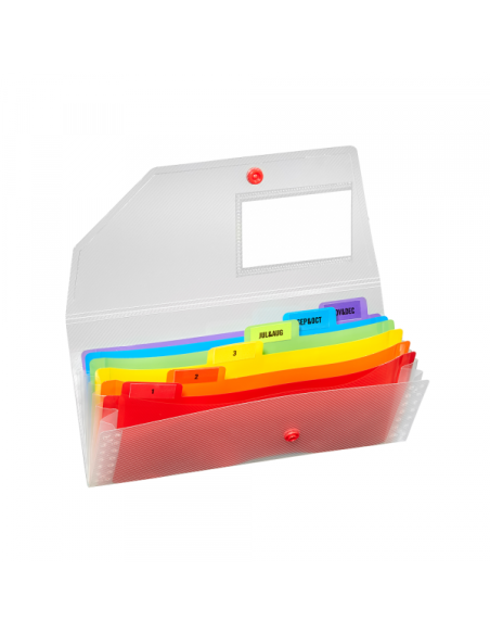 Fascikla B6 sa 6 pregrada Snopake Rainbow Fascikla B6 sa 6 pregrada Snopake Rainbow