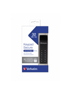 Flash Verbatim Keypad Secure USB3.0 32GB