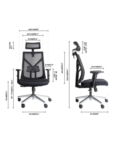 Ergonomska kancelarijska stolica UGD Aura D32