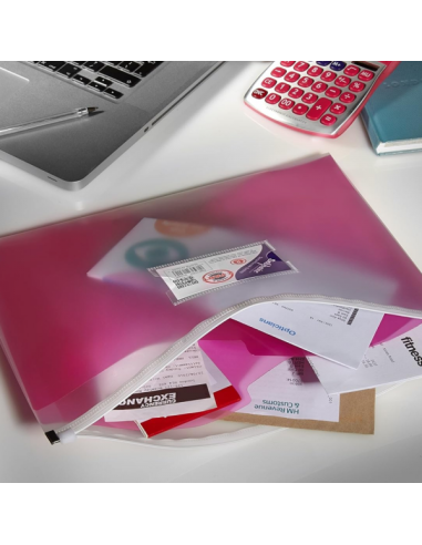 Fascikla sa zipom i džepom za vizit kartu Snopake Sorta A5