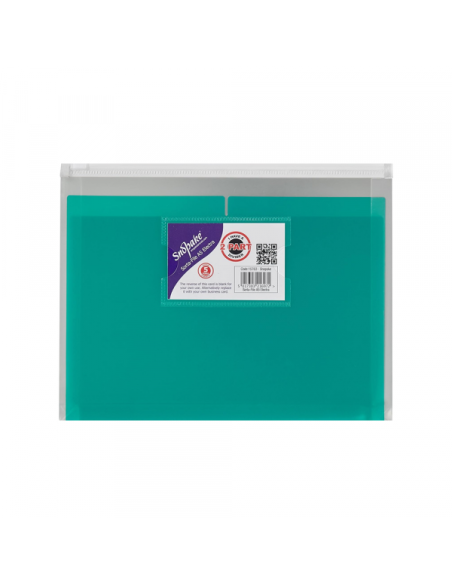 Fascikla sa zipom i džepom za vizit kartu Snopake Sorta A5 Fascikla sa zipom i džepom za vizit kartu Snopake Sorta A5