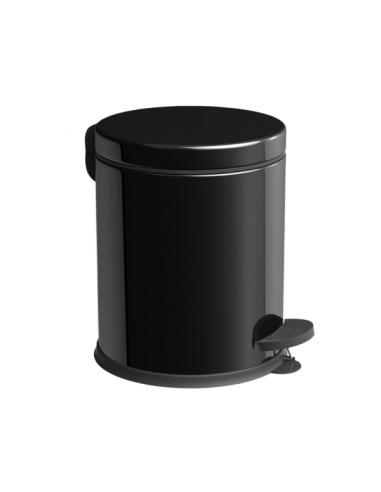 Kanta za otpatke sa pedalom metal CRNA 5 lit (visina 265mm, prečn...