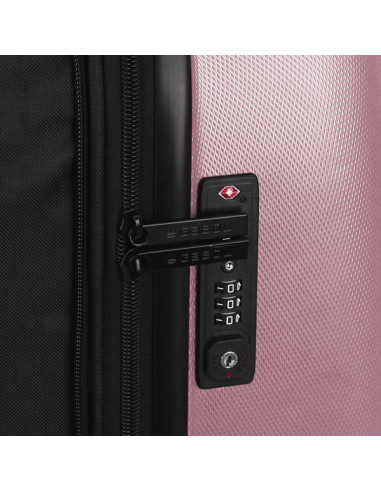 Kofer srednji Gabol 48x67x27 cm ABS 70l-3,7 kg Paradisl pastelno rozi